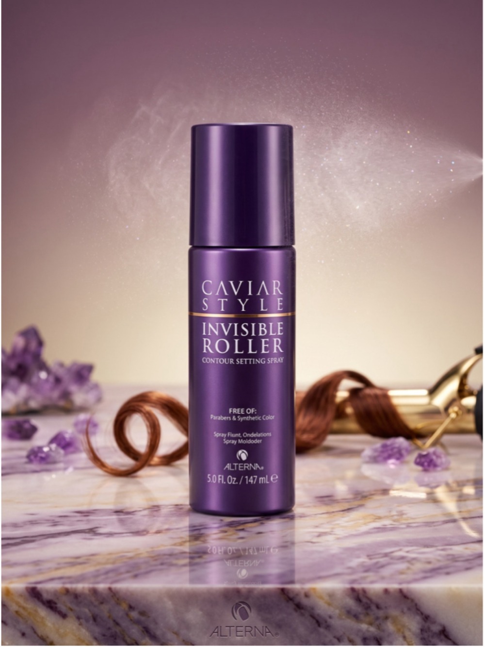 Alterna Caviar Style Invisible Roller Contour Setting Spray 5 oz New